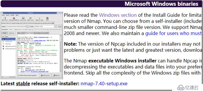  Nmap windows下命令行使用“> </p> <p>在命令行下,直接输入Nmap,可查看具体命令使用说明</p> <p> [c: \ ~] Nmap,美元6.46 <br/> Nmap (http://nmap.org),,<br/>用法:nmap[扫描类型(s)][选项]{目标规范},,<br/>目标规格:,,<br/>可以通过主机名、IP地址、网络等等,,<br/>例:scanme.nmap.org microsoft.com/24, 192.168.0.1;10.0.0-255.1-254,,<br/>il & lt; inputfilename>:输入的主机列表/网络,,<br/>红外& lt; num hosts>:选择随机目标,,<br/>——排除& lt; host1 [, host2] [host3],……祝辞:排除主机/网络,,<br/>——excludefile & lt; exclude_file>:排除列表文件,,<br/>主机发现:,,<br/>sl:扫描列表-简单地列出目标扫描,,<br/>- sn: Ping扫描-禁用端口扫描,,<br/>pn:把所有主机在线,跳过主机发现,,<br/>ps/PA/PU/PY [portlist]: TCP SYN/ACK, UDP或SCTP的发现给港口,,<br/>pe/PP/PM: ICMP呼应,时间戳、和子网掩码请求发现探针,,<br/>阿宝[协议列表]:IP协议萍,,<br/>- n/- r:从不做DNS解析/总是解决(默认值:有时),,<br/>——DNS服务器& lt;即serv1 [、serv2]…祝辞:指定自定义DNS服务器,,<br/>——system-dns:使用操作系统的DNS解析器,,<br/>每个主机——路由跟踪:跟踪跳路径,,<br/>扫描技术:,,<br/>ss/sT/sA/sW/sM: TCP SYN/Connect ()/ACK/窗/迈扫描,,<br/>- su: UDP扫描,,<br/>- sn/科幻/sX: TCP Null,鳍,和圣诞扫描,,<br/>——scanflags & lt; flags>:定制TCP扫描旗帜,,<br/>如果& lt;僵尸主机[:probeport]祝辞:闲置的扫描,,<br/>sy/深圳:SCTP INIT/COOKIE-ECHO扫描,,<br/>所以:IP协议扫描,,<br/>- b & lt; FTP传递host>: FTP反弹扫描,,<br/>端口规范和扫描顺序:,,<br/>- p & lt;港口ranges>:只有扫描指定的港口,,<br/>,,例:第22位;p1 - 65535;T - p U: 53111137: 21 - 25日,80139年,8080年,史:9,,<br/>- f:快速模式-扫描端口少于默认扫描,,<br/>- r:连续扫描端口-不随机,,<br/>——大港口& lt; number>:扫描& lt; number>最常见的港口,,<br/>——port-ratio & lt; ratio>:扫描端口比& lt;常见ratio>,,<br/>服务/版本检测:,,<br/>sv:调查开放端口来确定服务/版本信息,,<br/>——version-intensity & lt; level>:设置从0(光)9(尝试所有的探测器),,<br/>最有可能的调查——version-light:限制强度(2),,<br/>——版本:尝试每一个探头(9)强度,,<br/>——version-trace:显示详细版本扫描活动(调试),,<br/>脚本扫描:,,<br/>sc:相当于——脚本=违约,,<br/>——脚本=& lt; Lua scripts>: & lt; Lua scripts>是一个逗号分隔的列表,,<br/>,,,,,,,,,,目录,脚本文件或script-categories,,<br/>——script-args=& lt; n1=v1, [n2=v2,…]祝辞:提供脚本的参数,,<br/>null<h2 class=
