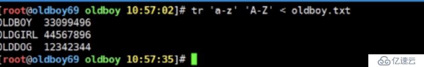 系统基础符号介绍”> <br/>将文件分为两个数一组<br/> tr ' a - z ' a - z ' & lt;卑劣的。txt(替换)<br/> xargs n2 & lt;oldboy01。txt(每行两组)<br/>两个小于符号& lt; & lt;标准输入追加重定向符号<br/>猫在祝辞卑劣的。txt & lt; & lt; EOF <br/> oldboy01 <br/> oldboy02 <br/> oldboy03 <br/> EOF </p>
　　<p>大于符号:单个大于符号比;标准输出重定向符号<br/> 2比;错误输出重定向符号</p>
　　<pre> <代码> ! [](https://s1.51cto.com/images/blog/201912/22/b91966b2de4ca4c4d77612199d614f10.png?x-oss-process=image/watermark, size_16, text_QDUxQ1RP5Y2a5a6i、color_FFFFFF t_100, g_se, x_10, y_10, shadow_90, type_ZmFuZ3poZW5naGVpdGk=)
　　! [](https://s1.51cto.com/images/blog/201912/22/706b70676d1d7834472f8eb1a38f84f3.png?x-oss-process=image/watermark, size_16, text_QDUxQ1RP5Y2a5a6i、color_FFFFFF t_100, g_se, x_10, y_10, shadow_90, type_ZmFuZ3poZW5naGVpdGk=) </代码> </pre>
　　<p>两个大于符号祝辞祝辞标准输出追加重定向符号<br/> 2祝辞祝辞错误输出追加重定向符号</p>
　　<p>每两个数作为一组</p>
　　<pre> <代码> 4)路径符号系列
　　路径信息系列
　　单点符号:找到。/表示当前目录
　　双点符号:cd . .表示上级目录
　　波浪符号:cd ~表示用户家目录信息
　　超级用户:/根
　　普通用户:/home/用户名称
　　横线符号:cd -两个目录路间进行切换
　　OLDPWD:保存用户切换目录之前的所在路径信息
　　
　　5)系统逻辑符号:
　　,,:前一件事执行成功了,在执行,,后面的命令
　　| |:前一件事执行失败了,在执行| |后面的命令
　　;:不管前面命令成功与否,都会执行分号后面的命令<h2 class=