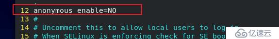 如何在CentOS8中部署FTP服务器”> <br/>第一行的意思是允许匿名登录,第二行的意思是允许匿名上传。<br/>重启服务。</p> <pre> <代码类=