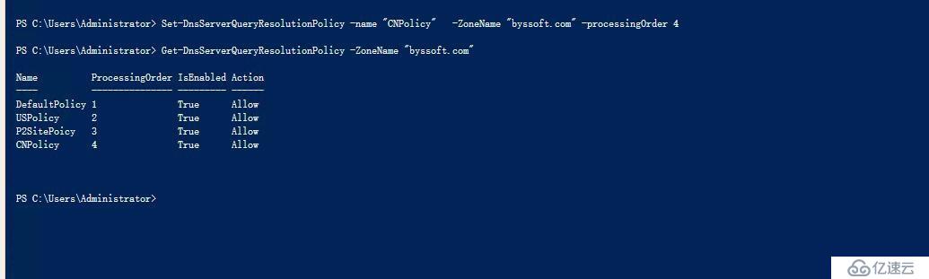  Windows Server 2016智能DNS(六)”> <br/>接下来就是禁用策略<br/>策略的级别有基于区域级别的,也有基于域级别的<br/> <代码> Disable-DnsServerPolicy - name 