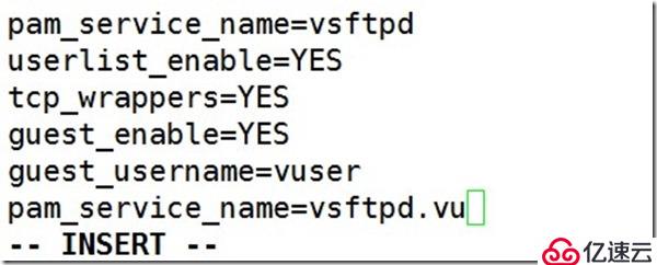 發inux中FTP服务搭建详解——3。虚拟用户"