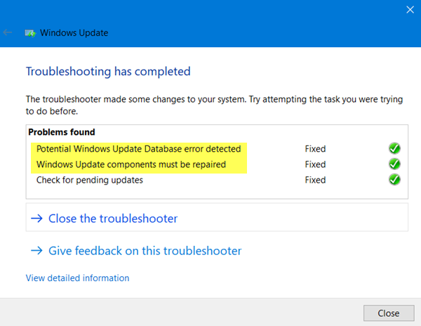 修复Windows 10上的Windows更新错误0 xc1900130 