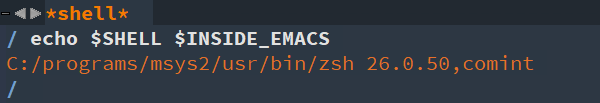 癢indows下Emacs中的zsh壳怎么理解"