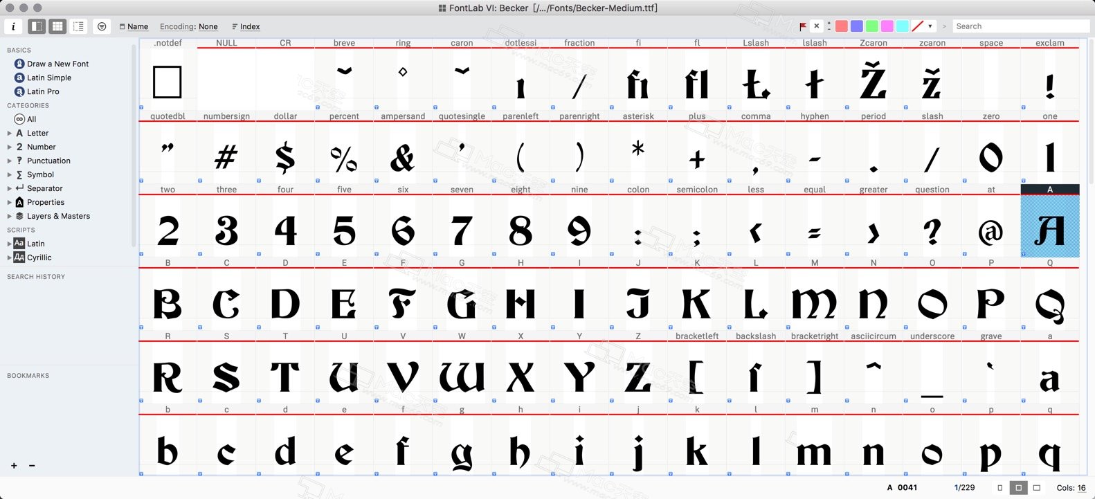 字体设计开发软件FontLab 7 Mac 