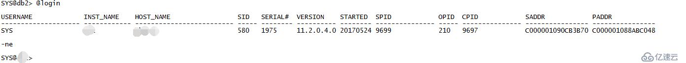  Oracle11.2.0.4升170418级补丁后login.sql无法使用“>从上图中看到期望的显示。</p> <p>难道是因为打补丁包导致的?于是在虚拟机做测试,由于虚拟机上已经打到最新的补丁了,直接测试调用登录。sql文件与生产上的现象一致。于是回滚最新补丁的</p> <p> opatch滚id 24732075 </p> <p>回滚最新的补丁后,再次sqlplus登录数据库,login.sql文件中的对sqlplus设置恢复正常。</p> <p>现在还不能确定是错误还是升级的方式有问题。</p> <p>处理方式:既然可以直接调用登录,就在glogin。sql中加入@ $ SQLPATH/登录这一条,登录恢复如初。</p> <p> <br/> </p> <p>参考:http://www.jb51.net/article/78543.htm </p> <p> http://docs.oracle.com/cd/E11882_01/server.112/e16604/ch_two.htm i1133106 </p> <p> </p><h2 class=