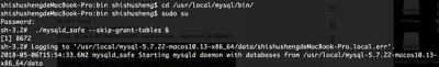  Mac下MySQL5.7.22的安装过程