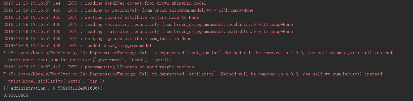  Python实现word2vec模型过程解析
