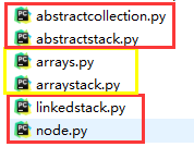  Python怎么实现栈”> <br/>注:一个完整的代码并不是使用一个py文件,而使用了多个文件通过继承方式实现。</p> <h4> 1。超类接口代码</h4> <p> arraycollection。py </p> <pre类=