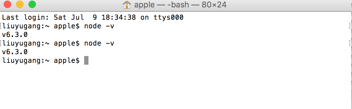 怎么在mac中搭建一个节点。js环境