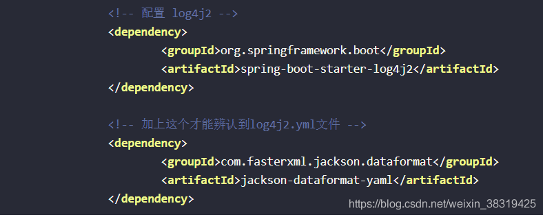 如何在springboot项目中配置log4j。yml日志文件