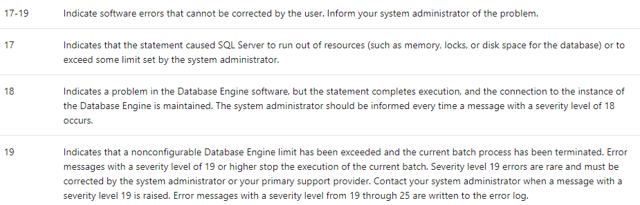  SQL Server数据库中如何处理异常代码
