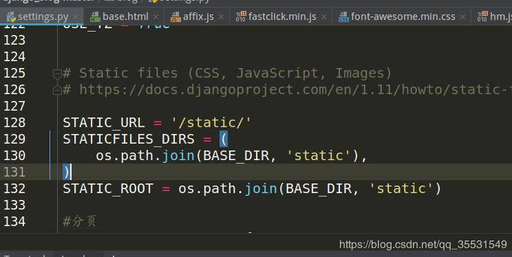 解决django无法访问本地静文件(js、css img)网页里js, cs都加载不了