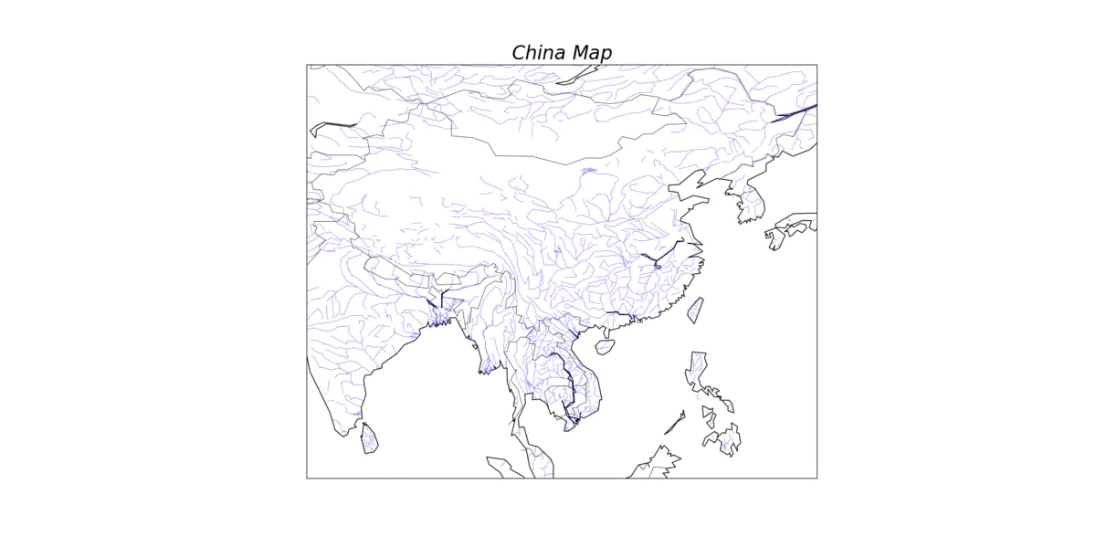 利用python绘制中国地图(含省界,河流等)