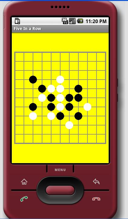 Android开发实现的简单五子棋游戏示例