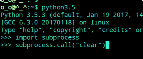  python如何清屏”>,,</p> <p>上图是linux上的示例,按下回车键后,马上清除所有显示内容。</p> <p class=