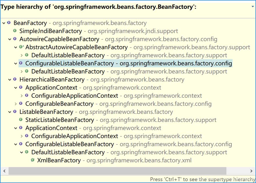 春天中BeanFactory与FactoryBean接口的区别详解