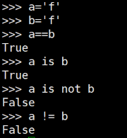  python3中比较字符串是否相等的方法