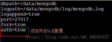 MongoDB数据库开启用户密码访问的方法