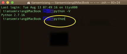  mac查看python版本的方法是什么