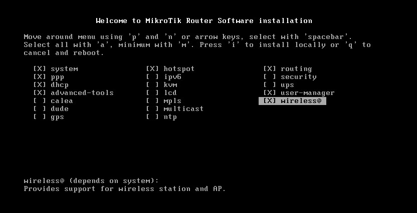  RouterOS系统安装和简单配置